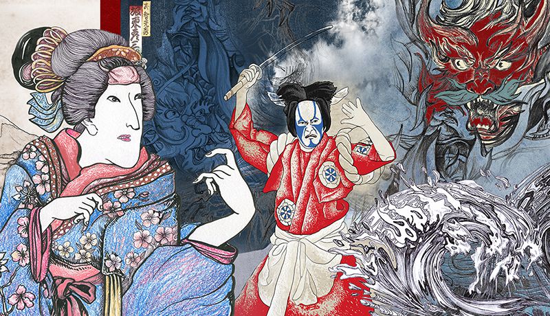 Kabuki theatre - Мельникова Анастасия - Сайт художника