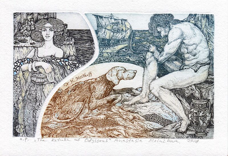 The return of Odysseus -  Art of Anastasia Melnikova