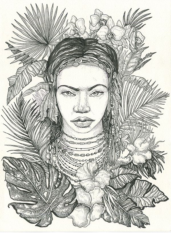 Tropical woman - Мельникова Анастасия - Сайт художника